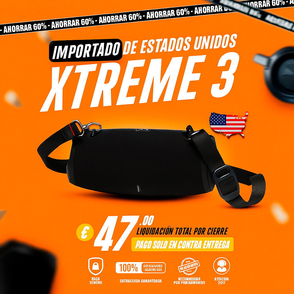 ALTAVOZ XTREME 3 SUPER PREMIUM IMPORTADO - Nueva Promoción 2025